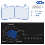 CL Brakes - Kit 4 pz. pastiglie freno (4211) - Ravasicorse