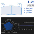 CL Brakes - Kit 4 pz. pastiglie freno (4214) - Ravasicorse
