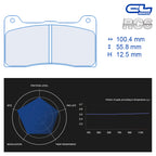 CL Brakes - Kit 4 pz. pastiglie freno (4214) - Ravasicorse