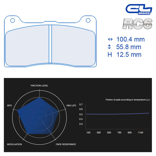 CL Brakes - Kit 4 pz. pastiglie freno (4214) - Ravasicorse