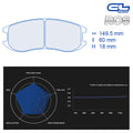 CL Brakes - Kit 4 pz. pastiglie freno (4215) - Ravasicorse