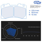 CL Brakes - Kit 4 pz. pastiglie freno (4216) - Ravasicorse