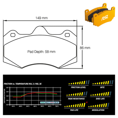 Pagid - Pastiglie freno Seat Leon Cupra Cup MK2 [race car] (4346) - Front