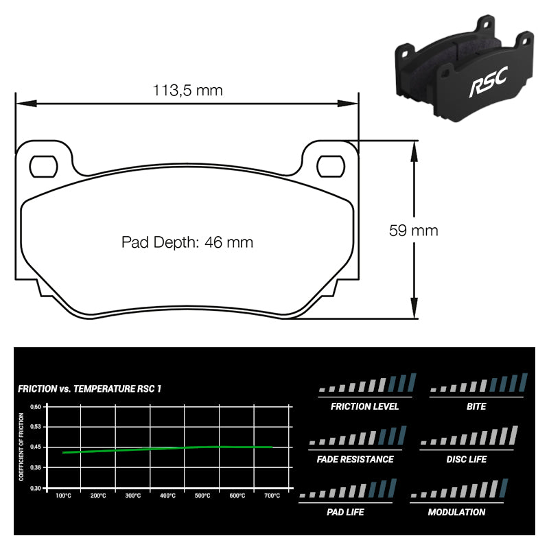 Pagid - Pastiglie freno Lotus Exige V6 Sport 360 Cup (4349) - Front