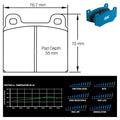 Pagid - Pastiglie freno Mercedes 190-300 (W108-W115) (4501) - Front - Ravasicorse