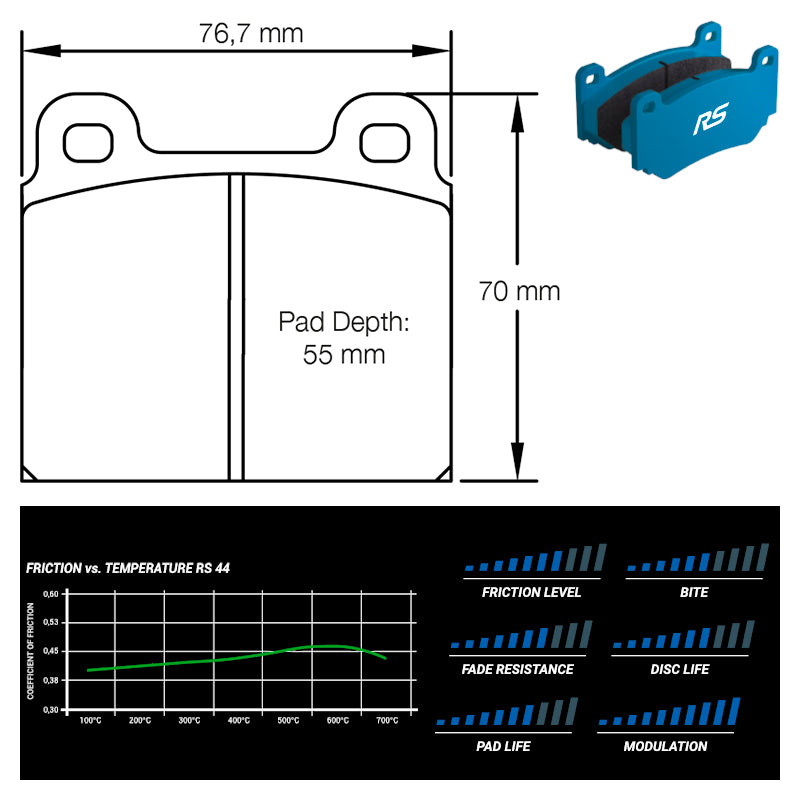 Pagid - Pastiglie freno Lancia Stratos (4501) - Front - Ravasicorse