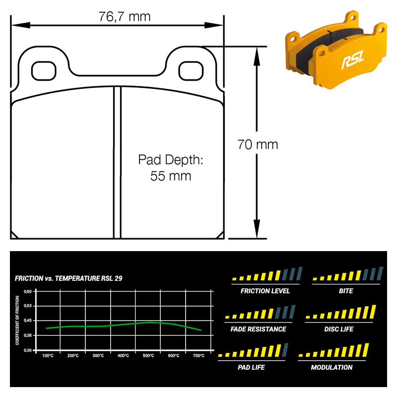 Pagid - Pastiglie freno Alfa Romeo Sprint GT 1600 (4501) - Front - Ravasicorse
