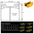 Pagid - Pastiglie freno Mercedes 190-300 (W108-W115) (4501) - Front - Ravasicorse