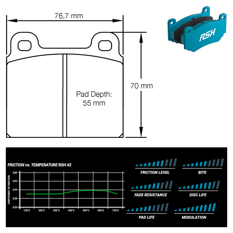 Pagid - Pastiglie freno Porsche 908/01 (4503) - Front