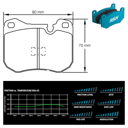 Pagid - Pastiglie freno Porsche 924 2.0 Turbo / 2.5 S (4702) - Front