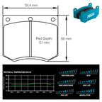 Pagid - Pastiglie freno Ford Cortina Mk3/Mk4/Mk5 (4905) - Front - Ravasicorse
