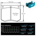 Pagid - Pastiglie freno Nissan 240Z (4905) - Front - Ravasicorse