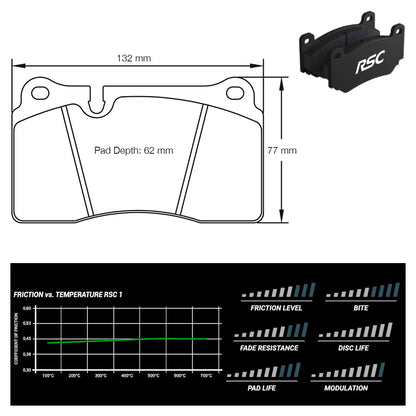 Pagid - Pastiglie freno Ferrari 360 Challenge Stradale [ceramic brakes] (4906) - Rear