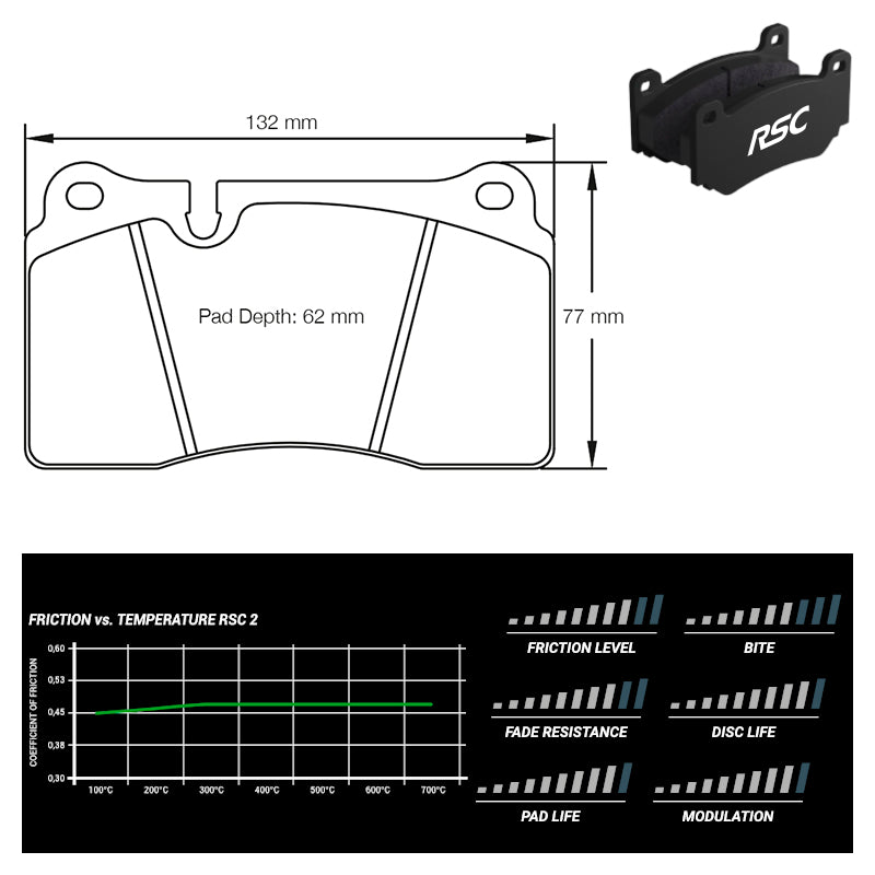 Pagid - Pastiglie freno Ferrari 360 Challenge Stradale [ceramic brakes] (4906) - Rear