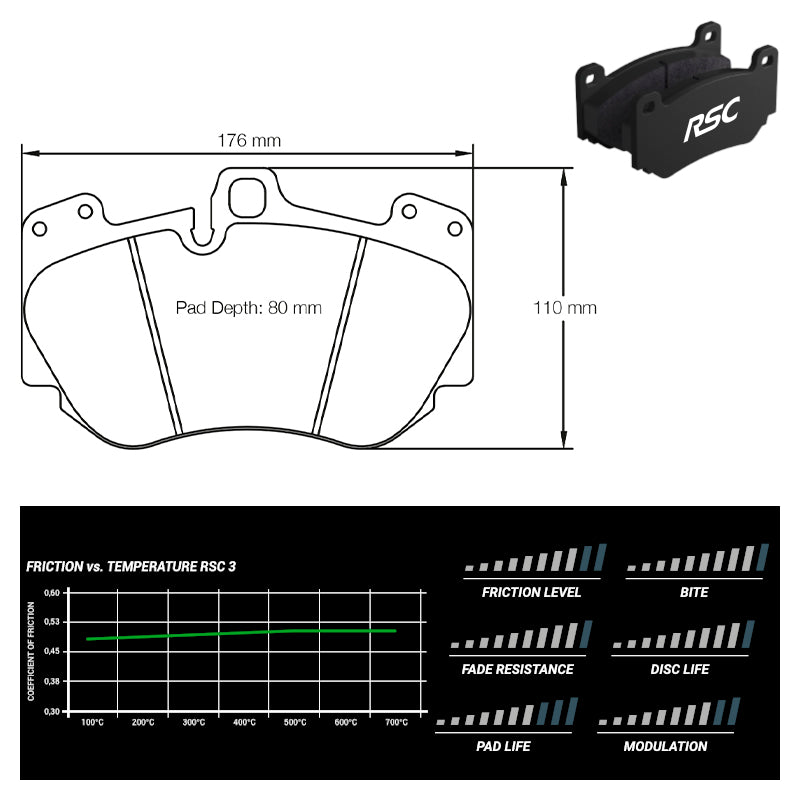 Pagid - Pastiglie freno Audi R8 5.2 FSI quattro (2nd generation) [ceramic brakes] (4907) - Front - Ravasicorse