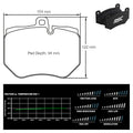 Pagid - Pastiglie freno Audi RS6 (C6) [ceramic brakes front] (4910) - Front - Ravasicorse