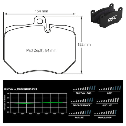 Pagid - Pastiglie freno Audi RS6 (C6) [ceramic brakes front] (4910) - Front