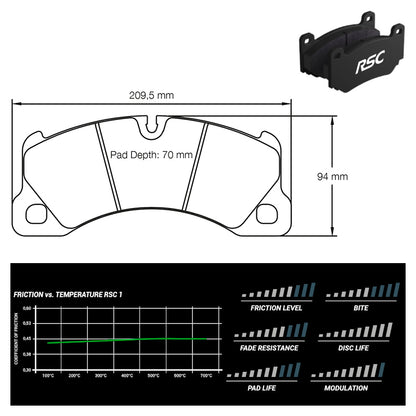 Pagid - Pastiglie freno VW Touareg [ceramic brakes] (4917) - Front