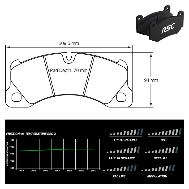 Pagid - Pastiglie freno Porsche Cayenne [cast iron & ceramic brakes] (4917) - Front - Ravasicorse