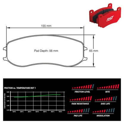 Pagid - Pastiglie freno Porsche 991 GT3 Cup [PFC brakes 22/20 mm] (4920) - Front