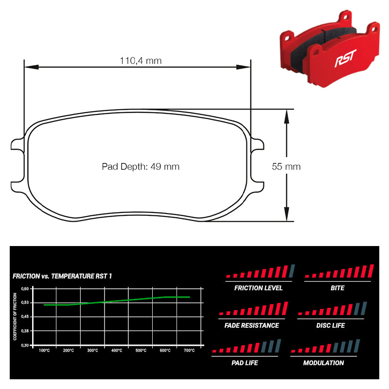 Pagid - Pastiglie freno Porsche 991 GT3 Cup [PFC brakes 22/20 mm] (4921) - Rear