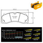 Pagid - Pastiglie freno Porsche 991 GT3 [iron brakes] (4924) - Front - Ravasicorse