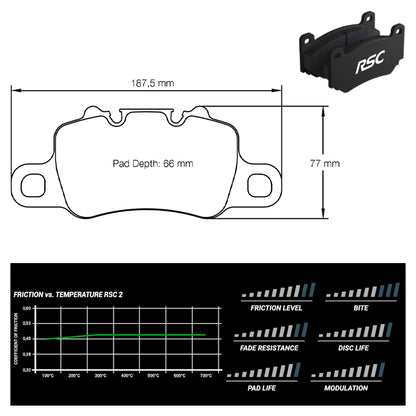 Pagid - Pastiglie freno Porsche 991 GT3 RS [iron brakes] (4925) - Rear