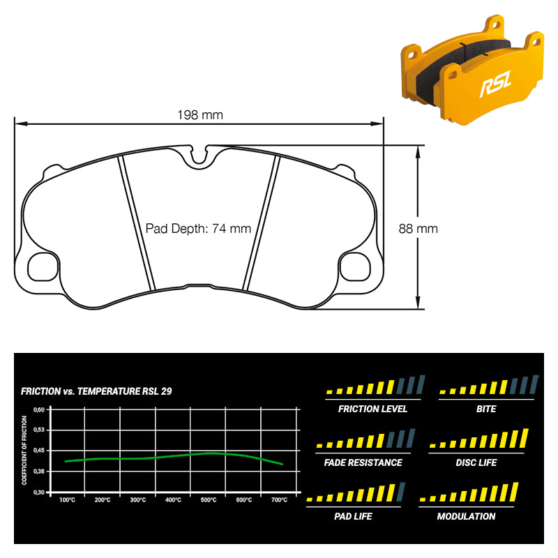 Pagid - Pastiglie freno Porsche Cayman GT4 [981] [ceramic brakes] (4927) - Front