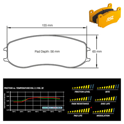 Pagid - Pastiglie freno Porsche Cayman GT4 MR [PFC brakes 28/26 mm] (4928) - Front