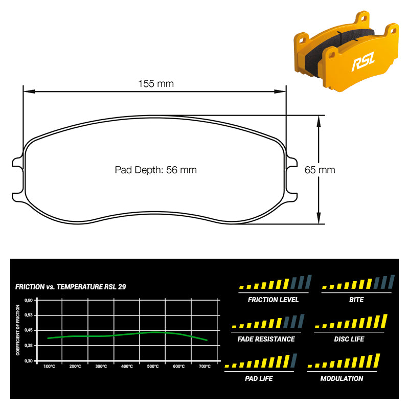 Pagid - Pastiglie freno Porsche Cayman GT4 MR [PFC brakes 28/26 mm] (4928) - Front