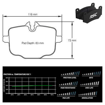 Pagid - Pastiglie freno BMW Alpina B5 F1 X (4932) - Rear