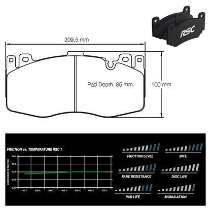 Pagid - Pastiglie freno BMW M5 [F10] [ceramic brakes] (4935) - Front