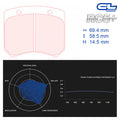 CL Brakes - Kit 4 pz. pastiglie freno (5001W43T14) - Ravasicorse