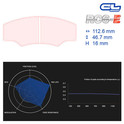 CL Brakes -  Kit 4 pcs. plaquettes de frein (5003W40T16)