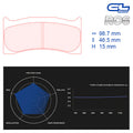 CL Brakes - Kit 4 pz. pastiglie freno (5006W33T15) - Ravasicorse