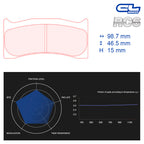 CL Brakes - Kit 4 pz. pastiglie freno (5006W33T15) - Ravasicorse