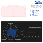 CL Brakes - Kit 4 pz. pastiglie freno (5006W43T16) - Ravasicorse