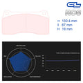CL Brakes - Kit 4 pz. pastiglie freno (5008W52T16) - Ravasicorse