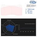 CL Brakes - Kit 4 pz. pastiglie freno (5008W52T18) - Ravasicorse