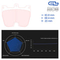 CL Brakes - Kit 8 pz. pastiglie freno (5012W51T20) - Ravasicorse