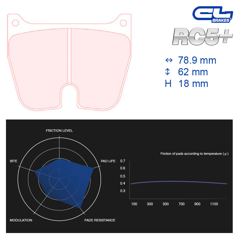 CL Brakes -  Kit 8 pcs. plaquettes de frein (5013W52T18)