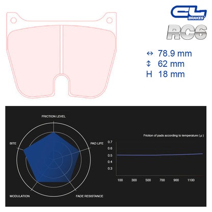 CL Brakes -  Kit 8 pcs. plaquettes de frein (5013W52T18)