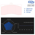 CL Brakes - Kit 4 pz. pastiglie freno (5014W54T18) - Ravasicorse