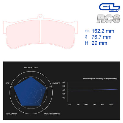 CL Brakes -  Kit 4 pcs. plaquettes de frein (5018W51T29)