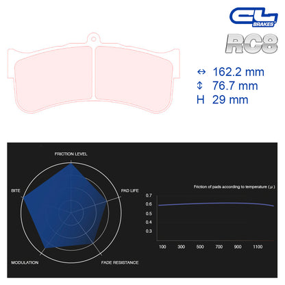 CL Brakes -  Kit 4 pcs. plaquettes de frein (5018W51T29)