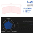 CL Brakes - Kit 4 pz. pastiglie freno (5022W39T16) - Ravasicorse