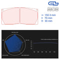 CL Brakes - Kit 4 pz. pastiglie freno (5023W65T30) - Ravasicorse