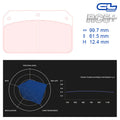 CL Brakes - Kit 4 pz. pastiglie freno (5025W46T12) - Ravasicorse
