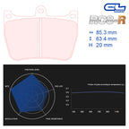 CL Brakes - Kit 8 pz. pastiglie freno (5027W46T20) - Ravasicorse