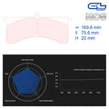 CL Brakes - Kit 4 pz. pastiglie freno (5028W46T20) - Ravasicorse